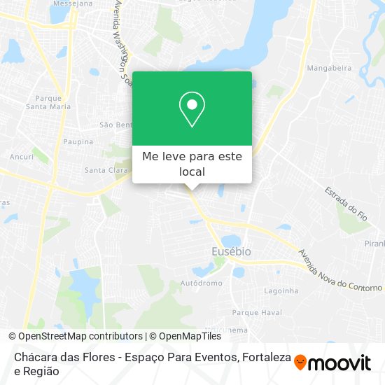 Chácara das Flores - Espaço Para Eventos mapa