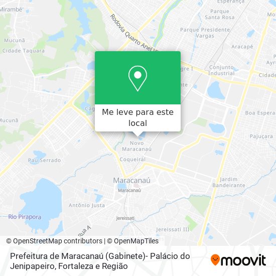 Prefeitura de Maracanaú (Gabinete)- Palácio do Jenipapeiro mapa
