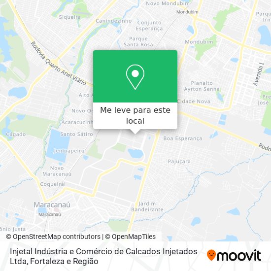 Injetal Indústria e Comércio de Calcados Injetados Ltda mapa