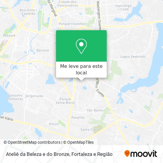 Ateliê da Beleza e do Bronze mapa