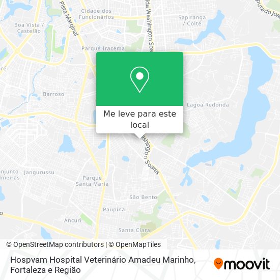 Hospvam Hospital Veterinário Amadeu Marinho mapa