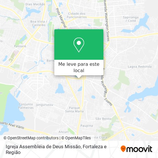 Igreja Assembléia de Deus Missão mapa