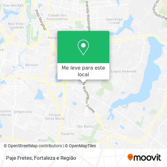 Paje Fretes mapa
