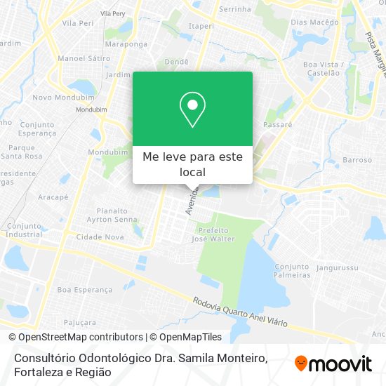 Consultório Odontológico Dra. Samila Monteiro mapa