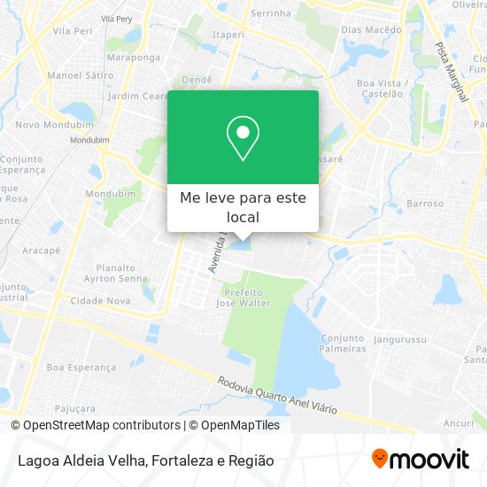 Lagoa Aldeia Velha mapa