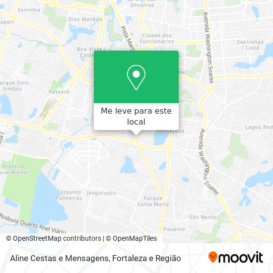 Aline Cestas e Mensagens mapa