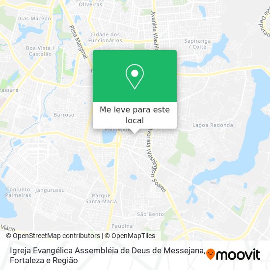 Igreja Evangélica Assembléia de Deus de Messejana mapa