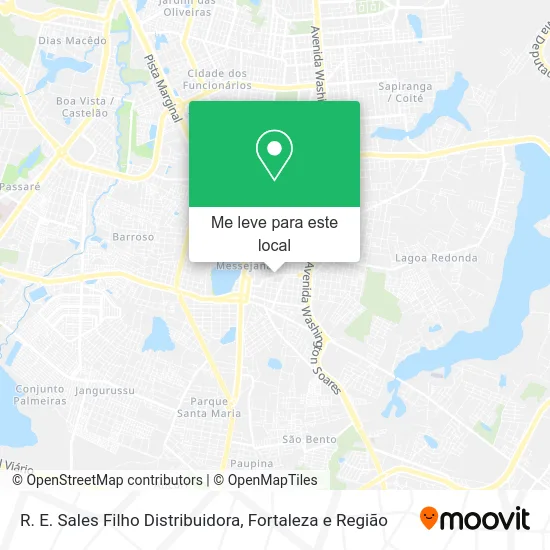 R. E. Sales Filho Distribuidora mapa