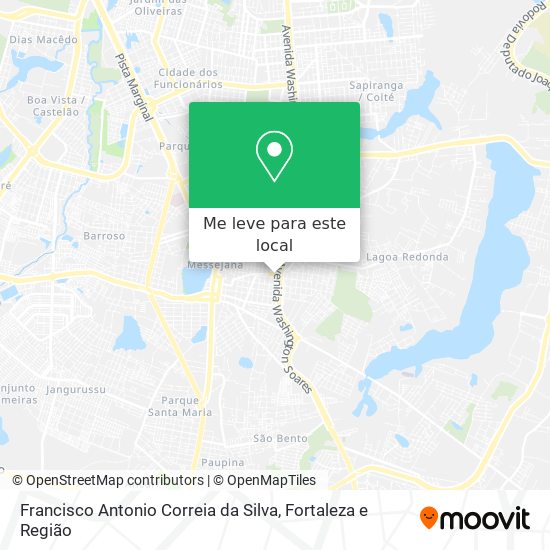 Francisco Antonio Correia da Silva mapa