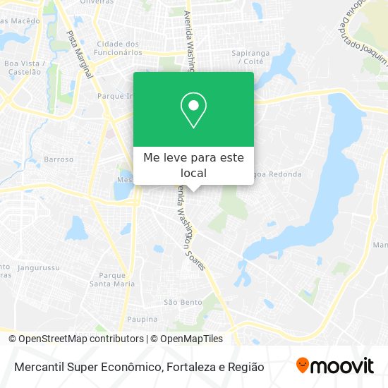 Mercantil Super Econômico mapa