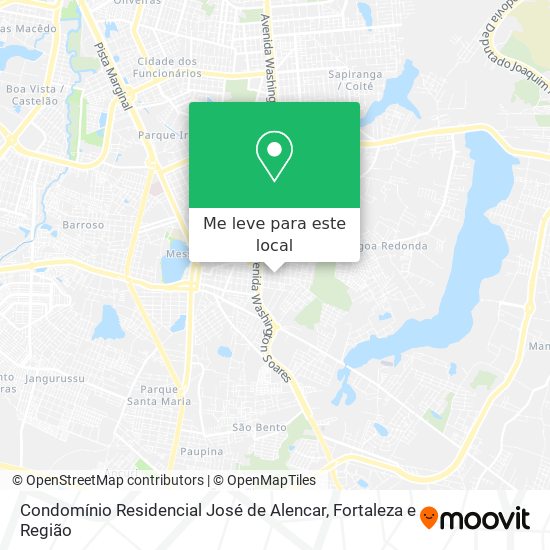 Condomínio Residencial José de Alencar mapa