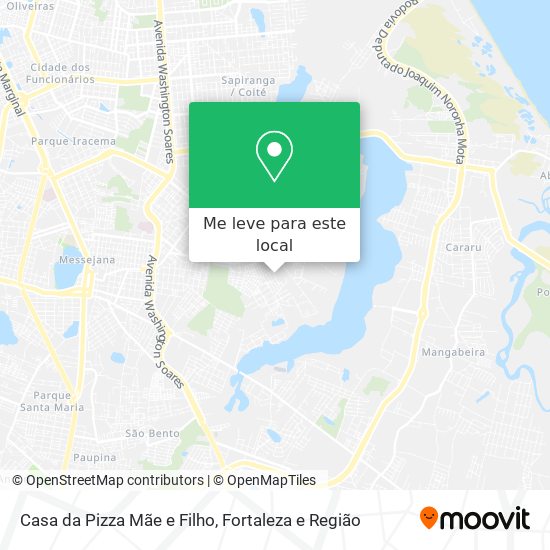 Casa da Pizza Mãe e Filho mapa