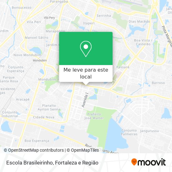 Escola Brasileirinho mapa