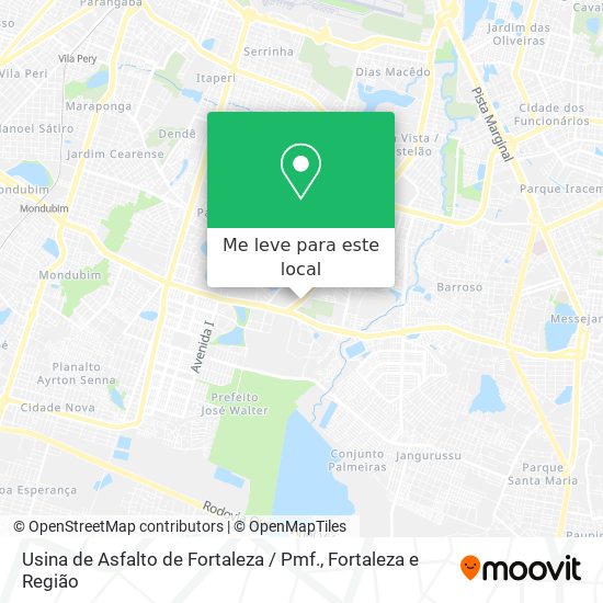 Usina de Asfalto de Fortaleza / Pmf. mapa