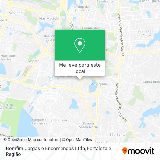 Bomfim Cargas e Encomendas Ltda mapa