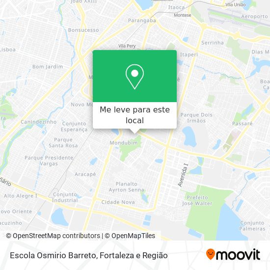 Escola Osmirio Barreto mapa