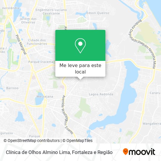 Clínica de Olhos Almino Lima mapa