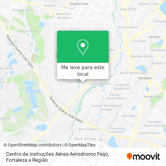 Centro de Instruções Aérea Aerodromo Feijó mapa