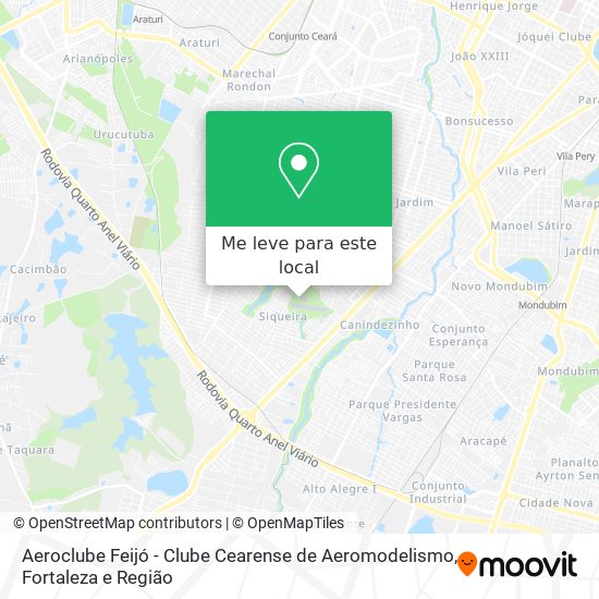 Aeroclube Feijó - Clube Cearense de Aeromodelismo mapa