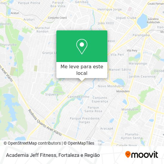 Academia Jeff Fitness mapa