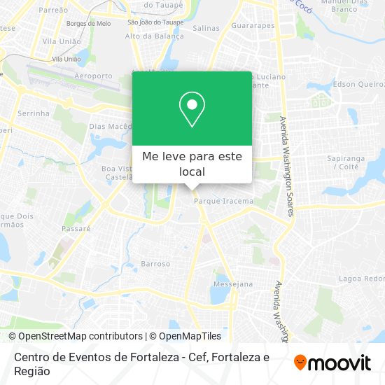 Centro de Eventos de Fortaleza - Cef mapa
