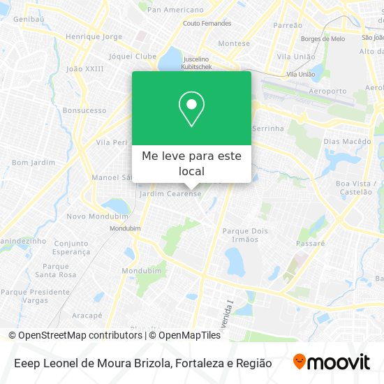 Eeep Leonel de Moura Brizola mapa