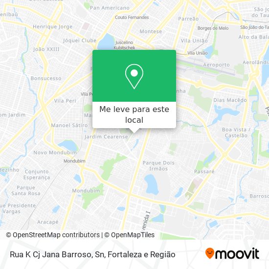 Rua K Cj Jana Barroso, Sn mapa