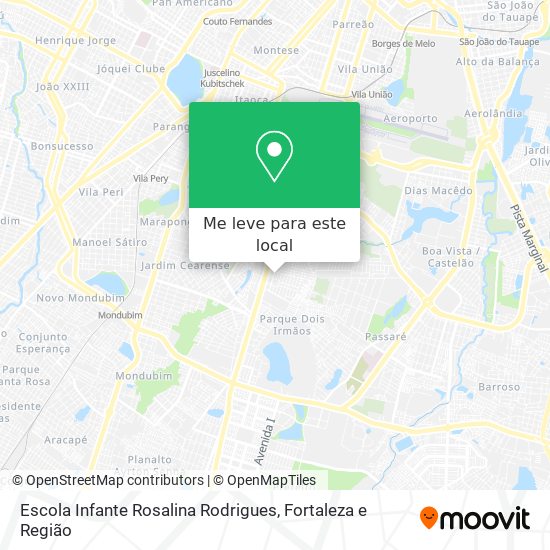 Escola Infante Rosalina Rodrigues mapa