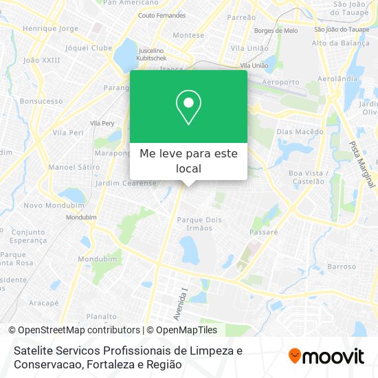 Satelite Servicos Profissionais de Limpeza e Conservacao mapa