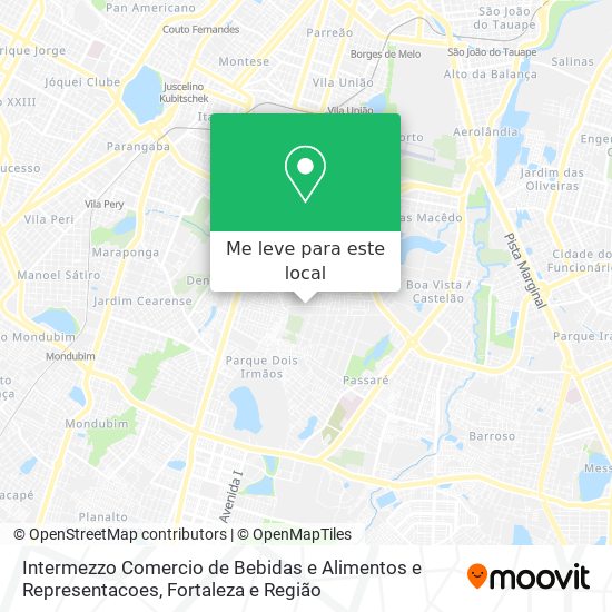 Intermezzo Comercio de Bebidas e Alimentos e Representacoes mapa
