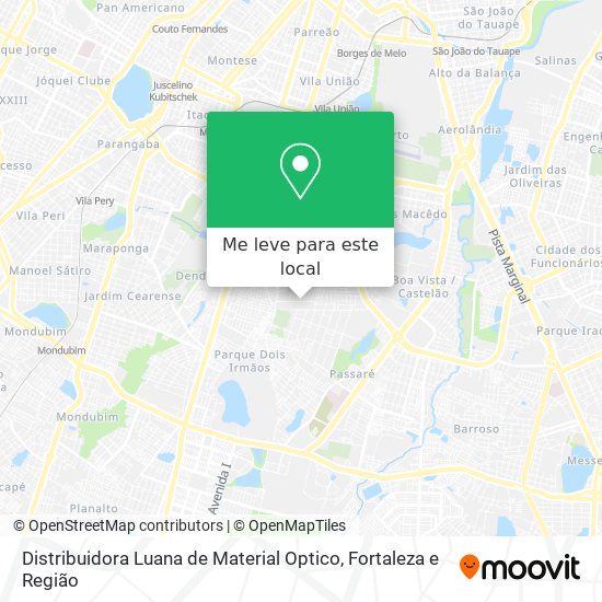 Distribuidora Luana de Material Optico mapa