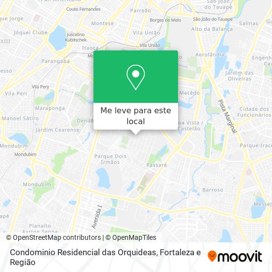 Condominio Residencial das Orquideas mapa