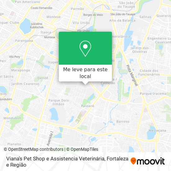 Viana's Pet Shop e Assistencia Veterinária mapa