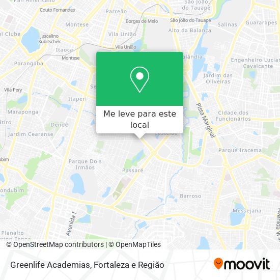 Greenlife Academias mapa