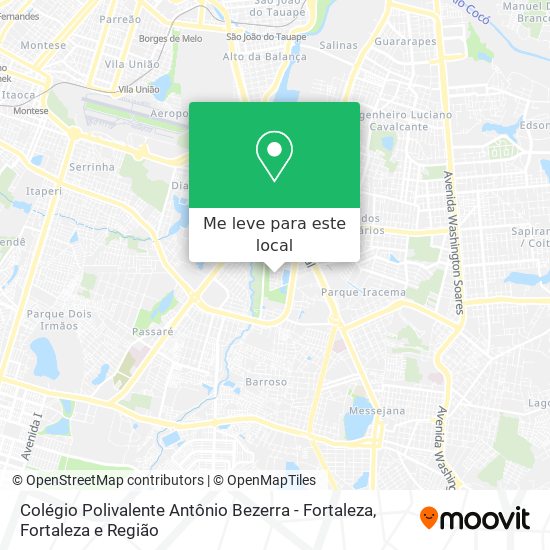 Colégio Polivalente Antônio Bezerra - Fortaleza mapa