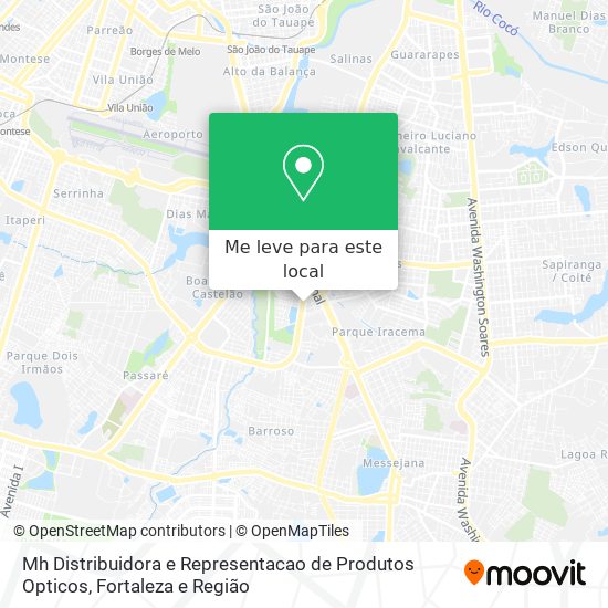 Mh Distribuidora e Representacao de Produtos Opticos mapa