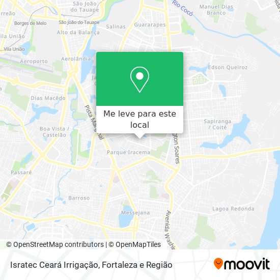 Isratec Ceará Irrigação mapa