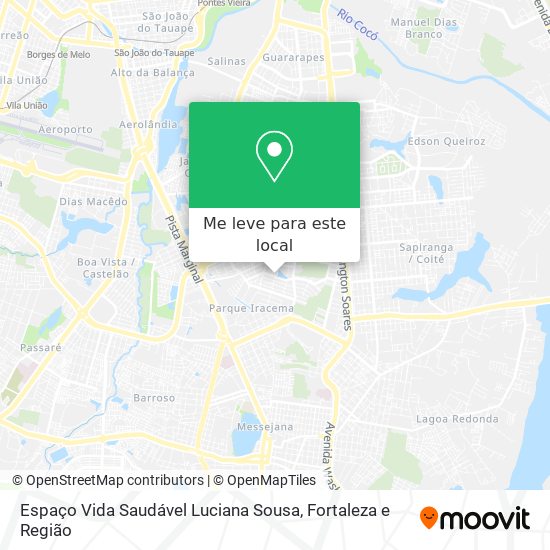 Espaço Vida Saudável Luciana Sousa mapa
