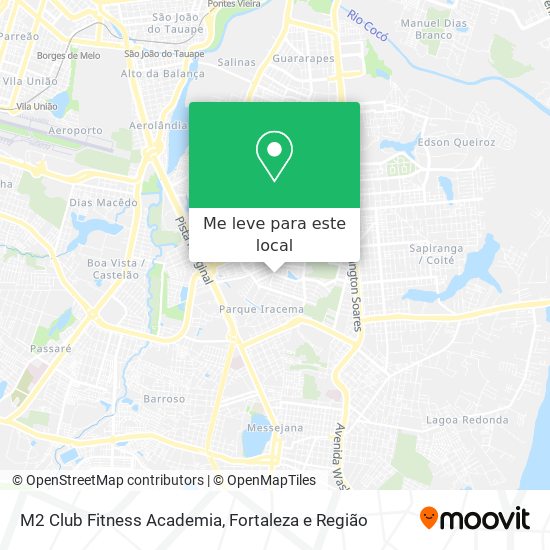M2 Club Fitness Academia mapa