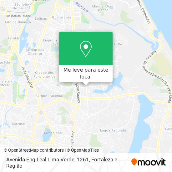 Avenida Eng Leal Lima Verde, 1261 mapa