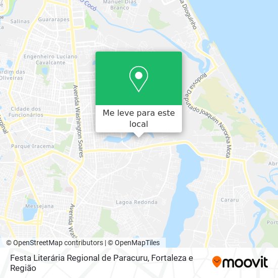 Festa Literária Regional de Paracuru mapa