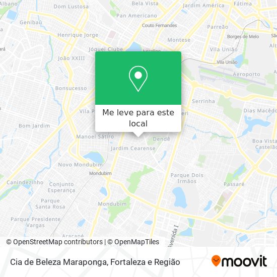 Cia de Beleza Maraponga mapa
