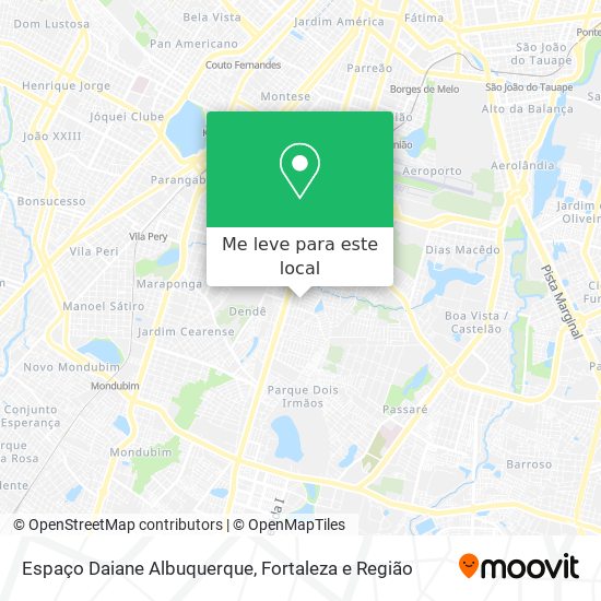 Espaço Daiane Albuquerque mapa