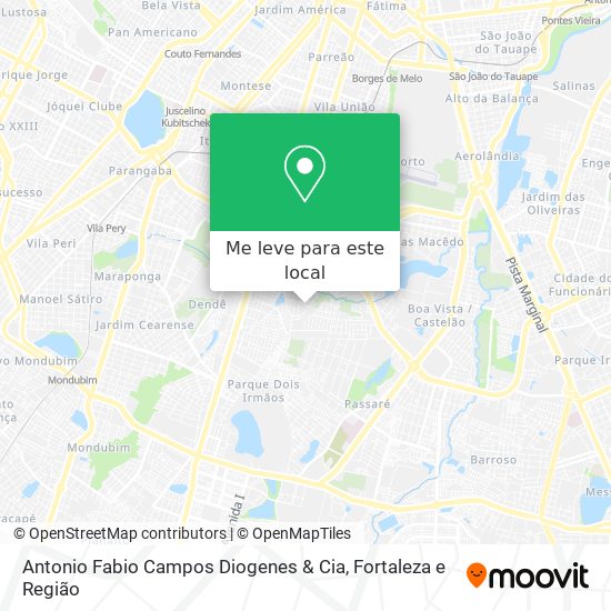 Antonio Fabio Campos Diogenes & Cia mapa