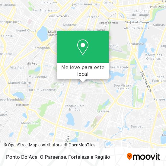 Ponto Do Acai O Paraense mapa