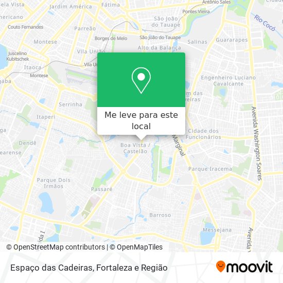Espaço das Cadeiras mapa