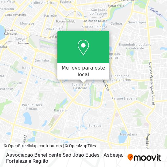 Associacao Beneficente Sao Joao Eudes - Asbesje mapa