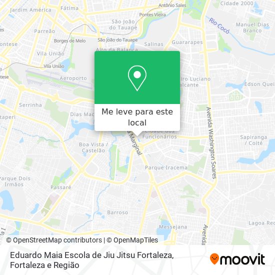 Eduardo Maia Escola de Jiu Jitsu Fortaleza mapa