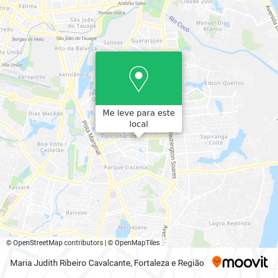 Maria Judith Ribeiro Cavalcante mapa
