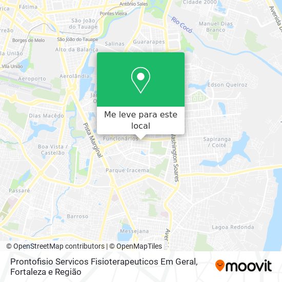 Prontofisio Servicos Fisioterapeuticos Em Geral mapa